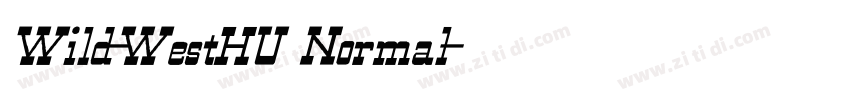 Wild-WestHU Normal字体转换